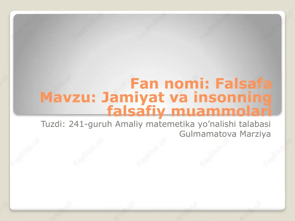 falsafa ppt — PPTX