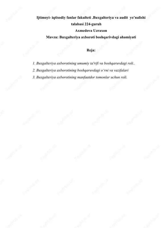 buxgalteriya axboroti — DOCX