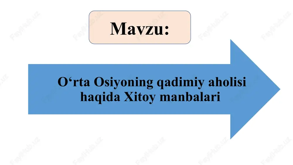 markaziy osiyo xalqlari tarixshunosligi — PPTX