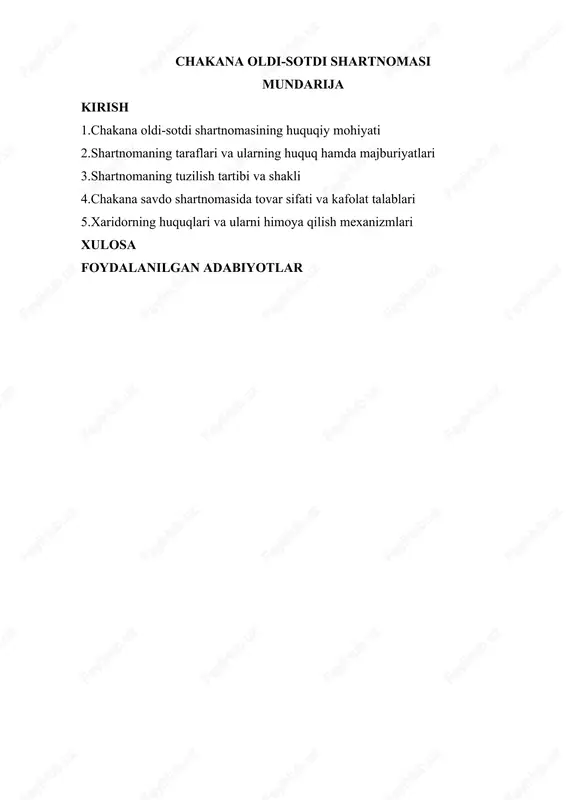 chakana oldi-sotdi shartnomasi — DOC