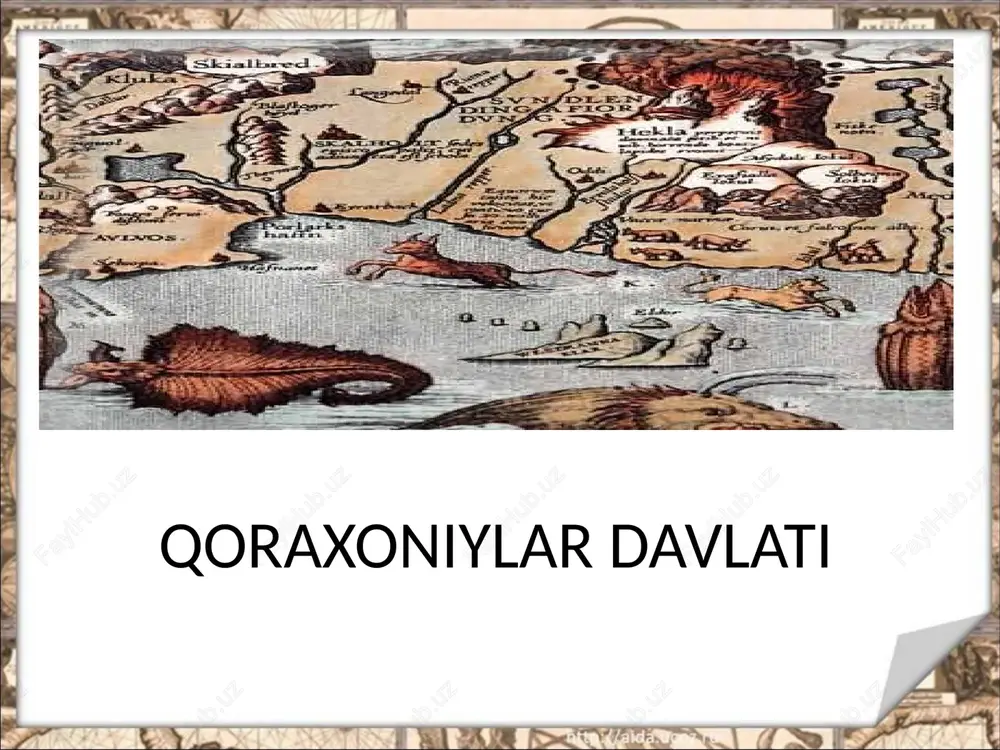 qoraxoniylar davlati — PPTX