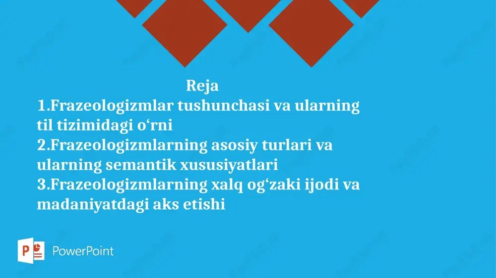 frazeologiya — PPTX
