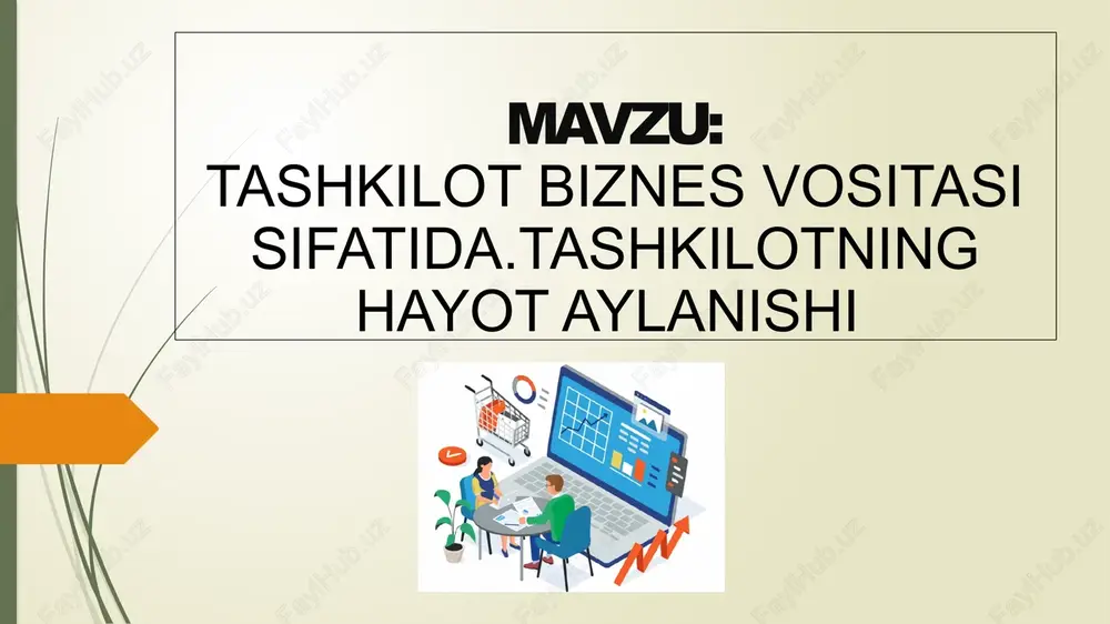 tashkilot biznes vositasi sifatida — PPTX