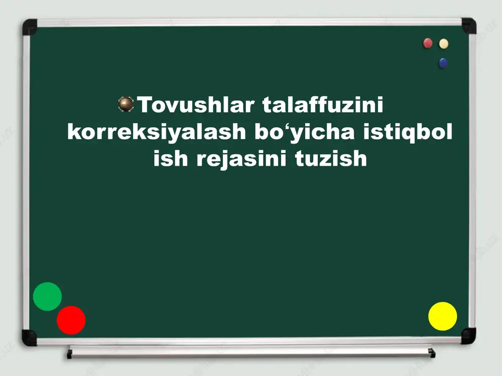 undosh tovushni korreksiyalash — PPTX