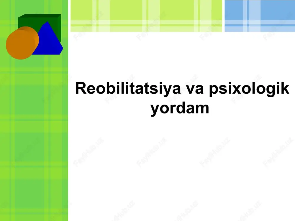 psixologiya fanlari — PPT