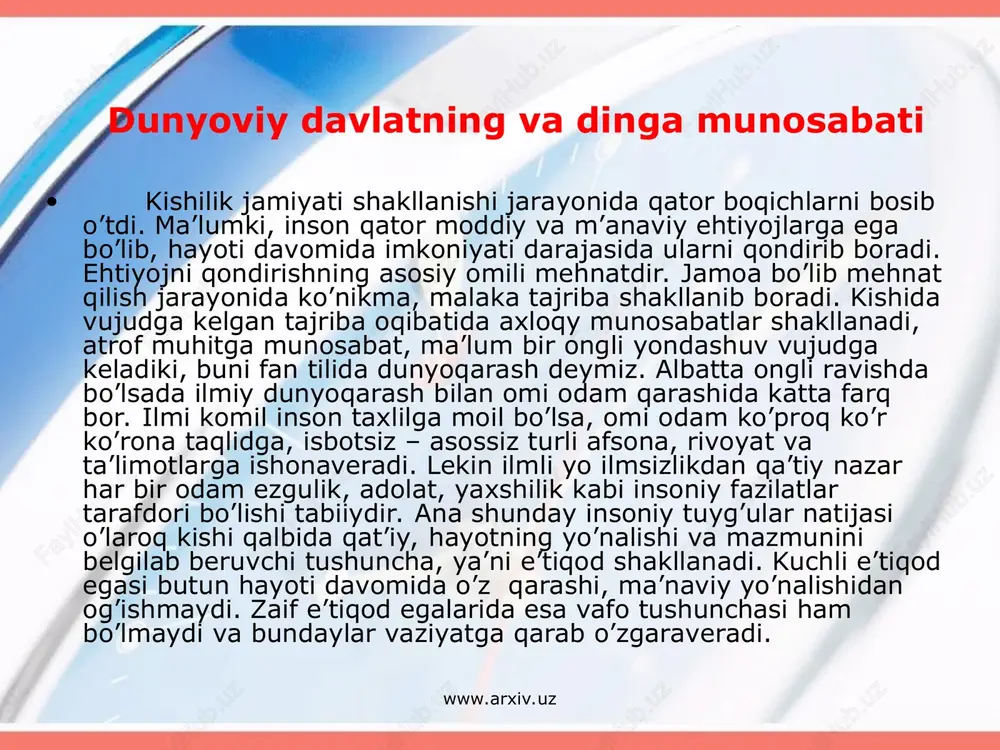kishilik jamiyati shakllanishi jarayoni — PPT