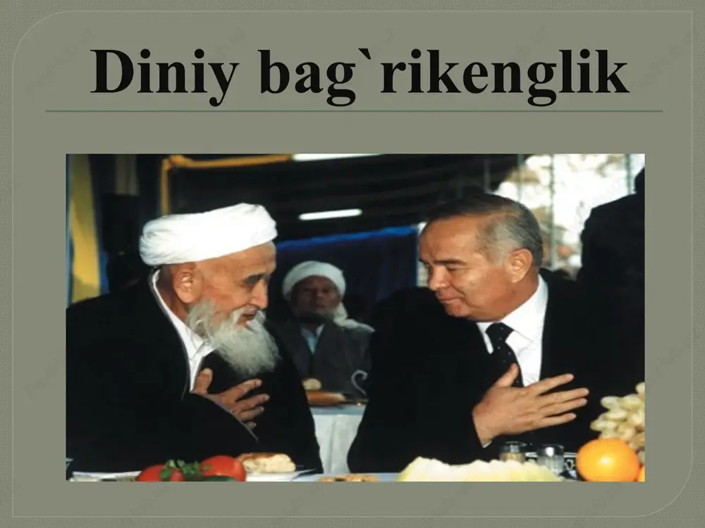 diniy bag'rikenglik — PPTX