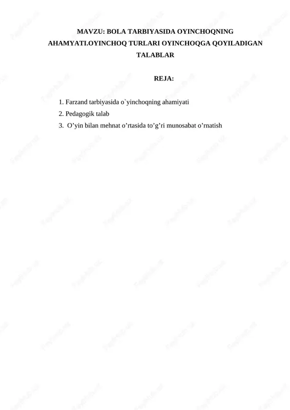 o`yinchoqlar — DOCX