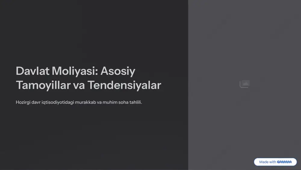 davlat moliyasi: asosiy — PDF