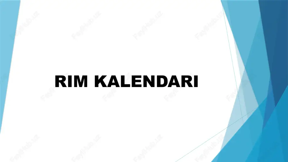 rim kalendari — PPTX