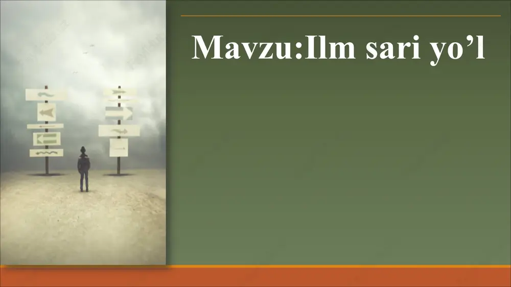 ilm sari yo‘l — PDF