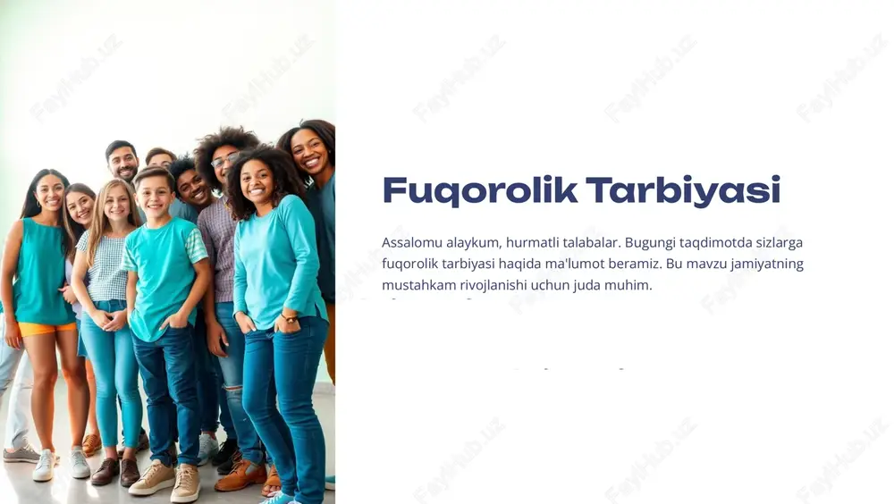 fuqorolik tarbiyasi — PDF