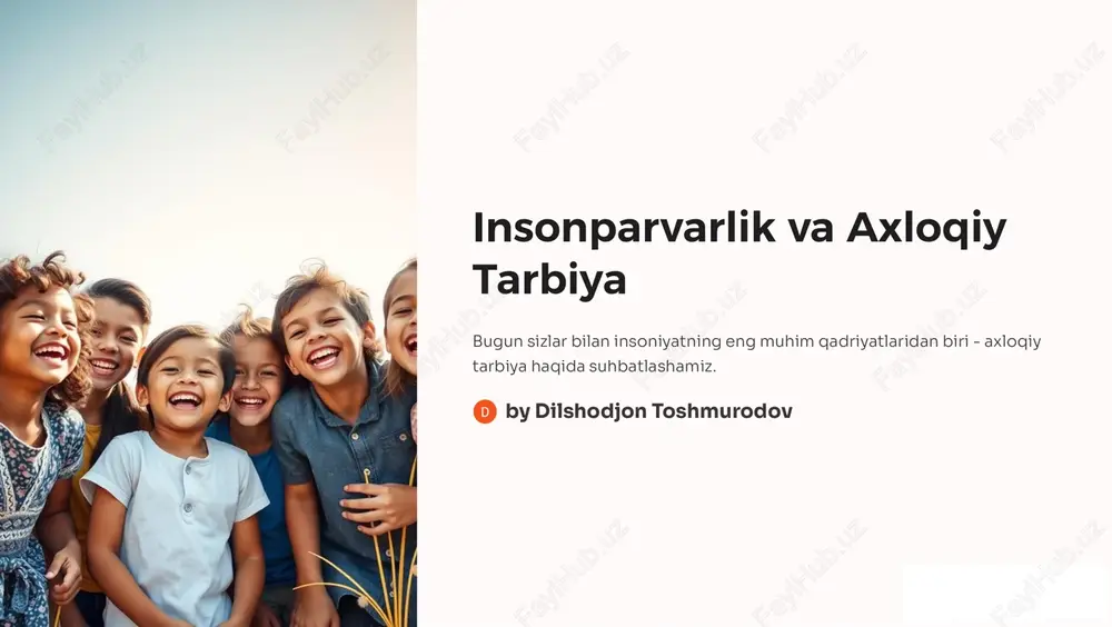 axloqiy tarbiya — PDF