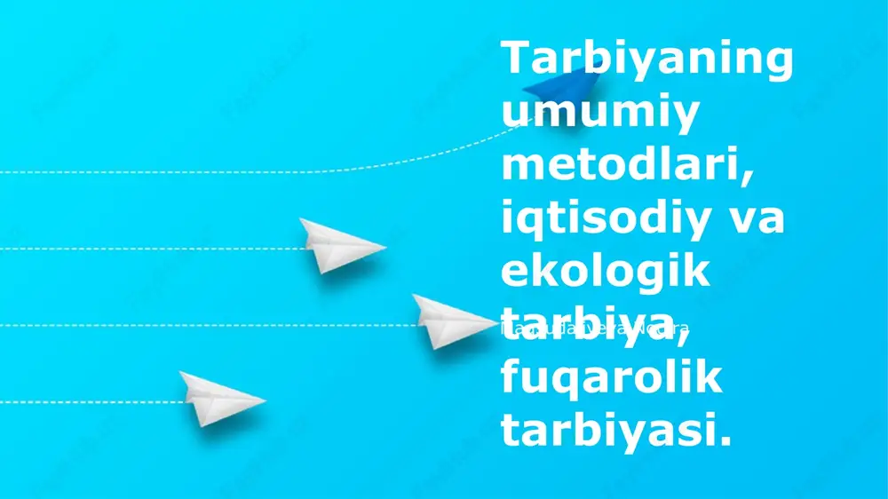 ta'limning umumiy usullari — PPTX