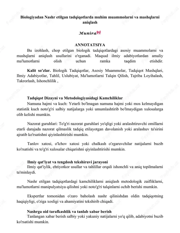 tadqiqot mashqlari — DOCX