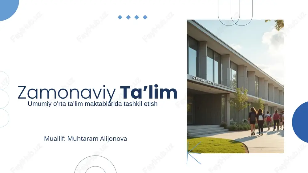 zamonaviy taʼlim — PDF