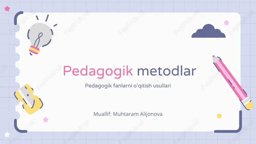 pedagogik metodlar — PDF