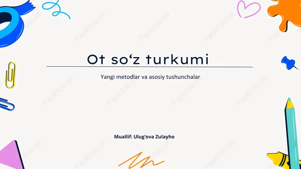 ot so‘z turkumi — PDF
