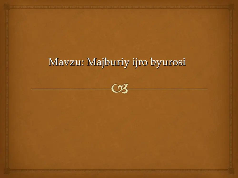 majburiy ijro byurosi — PPT
