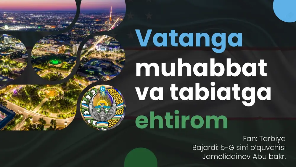 vatanga va tabiatga ehtirom — PDF