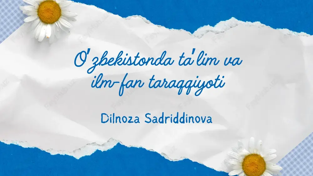 taʼlim va ilm-fan taraqqiyoti — PDF