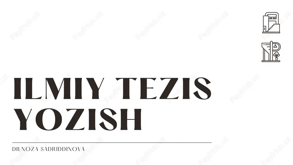 ilmiy tezis — PDF