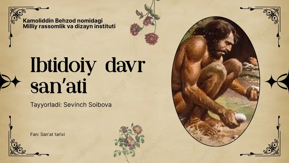ibtidoiy davr sanʼati — PDF