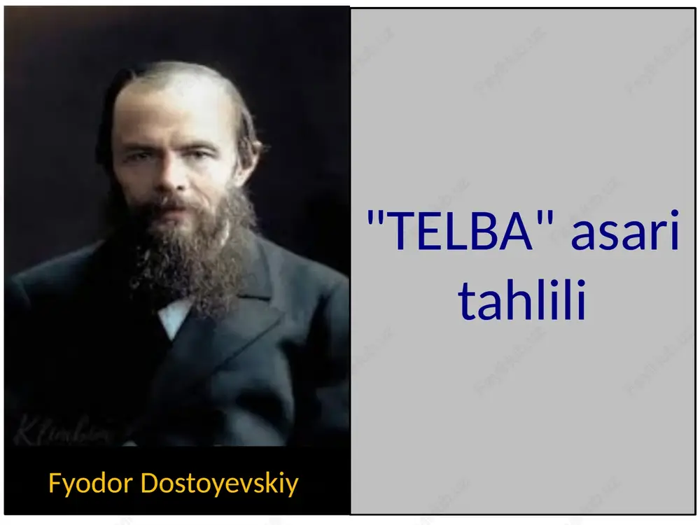 "telba" asari tahlili — PPTX