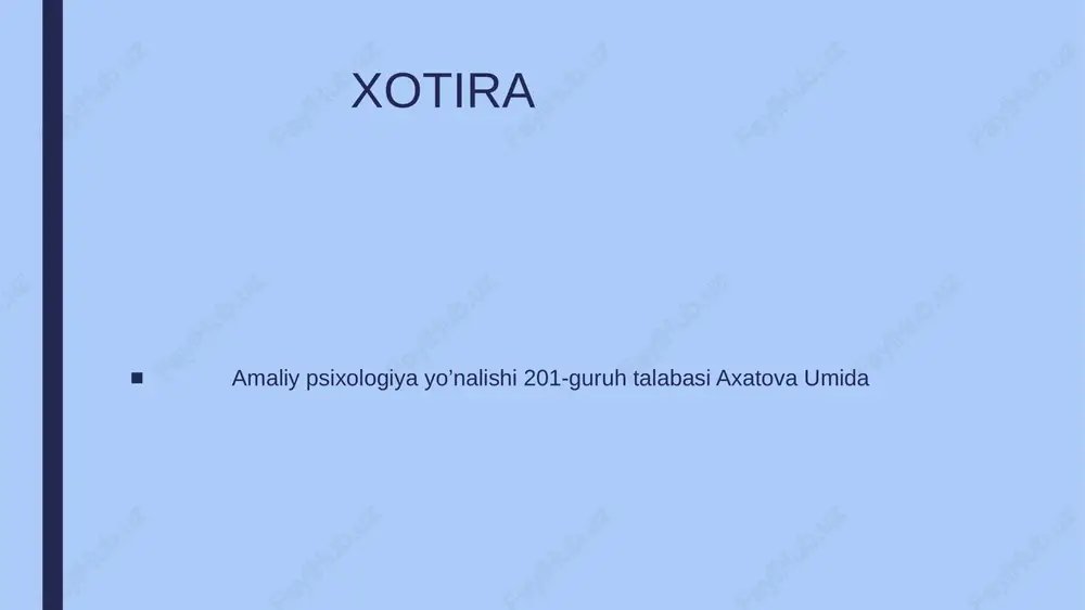 xotira — PPTX