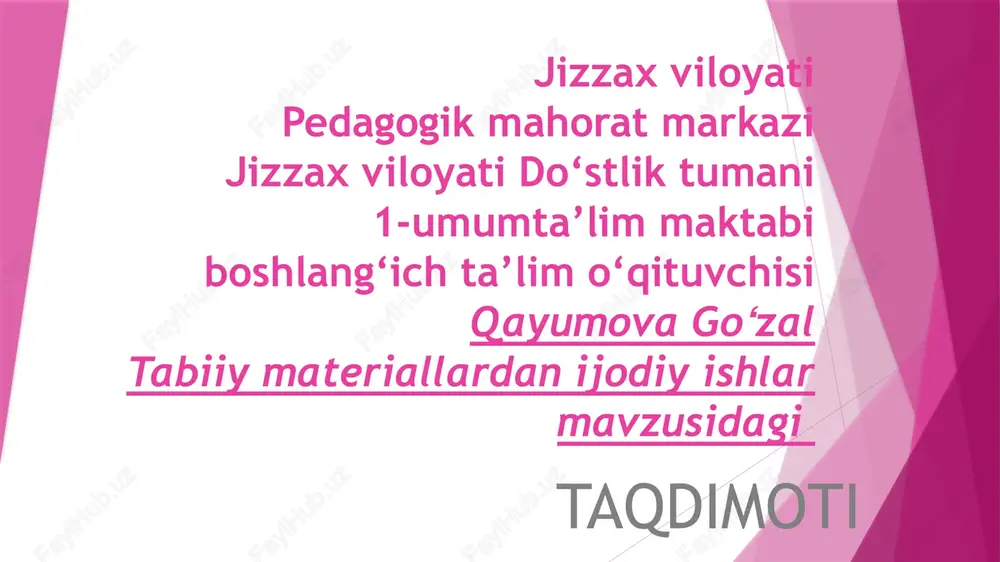 bonka yopamiz metod — PPTX