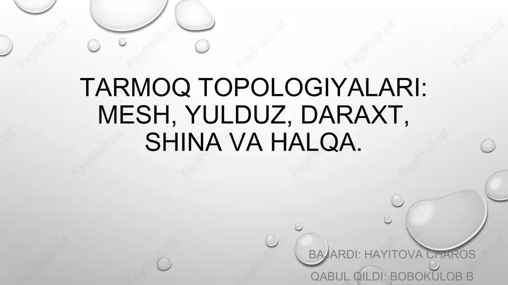 taqdimot — PPTX