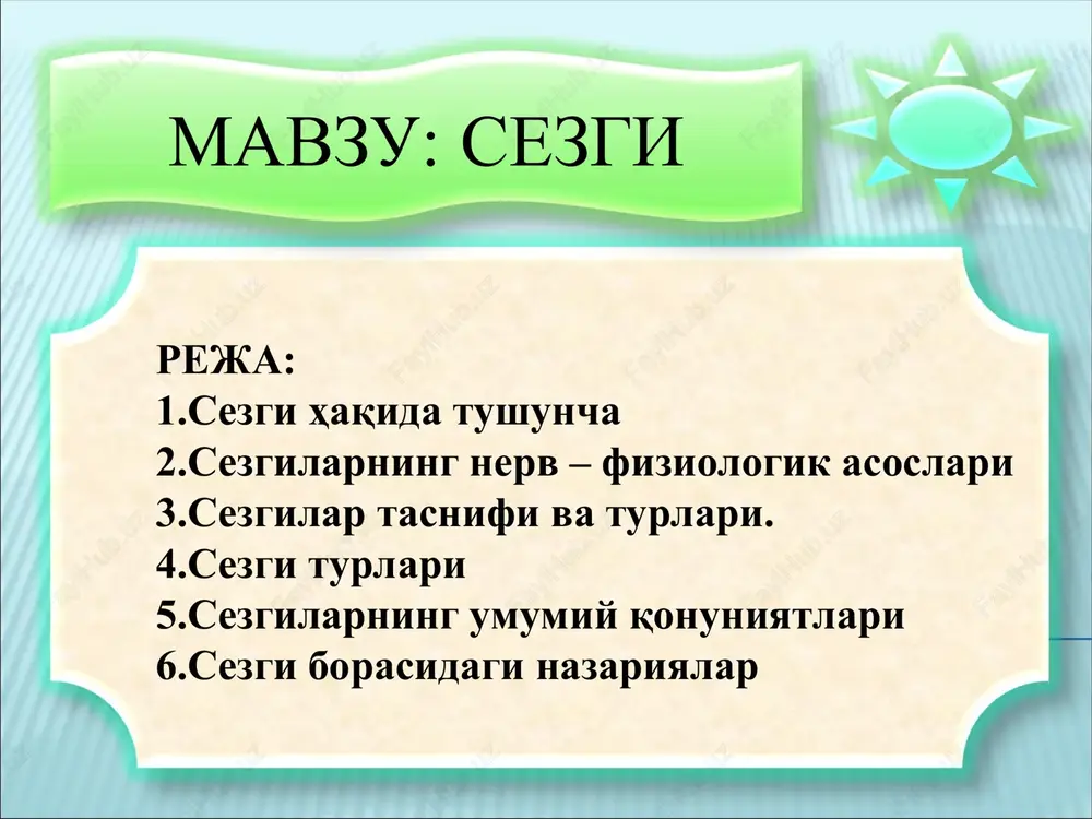 sezgi — PPT