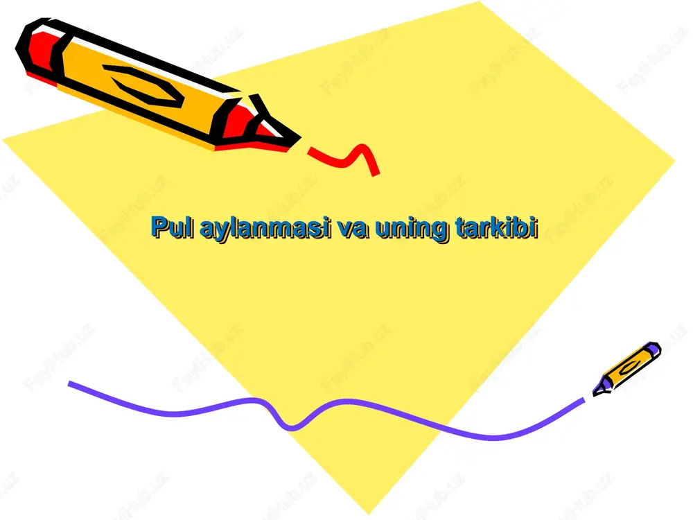 pul aylanmasi va uning tarkibi — PPT