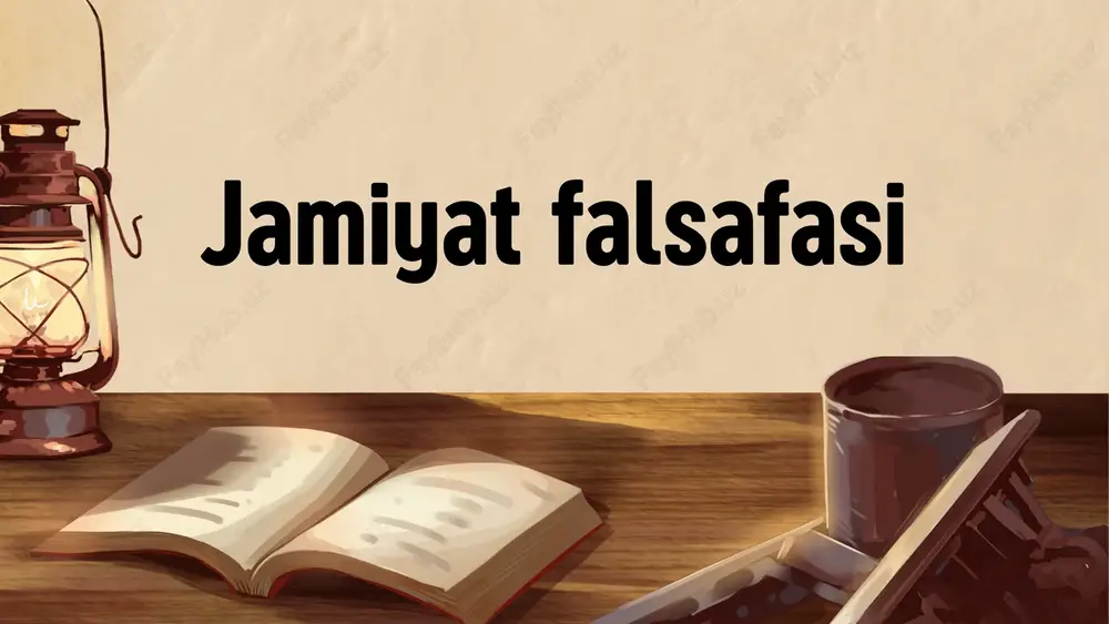 jamiyat falsafasi — PDF