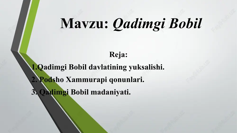 qadimgi bobil — PPTX
