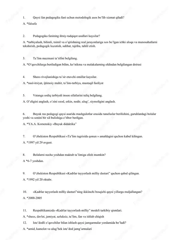 pedagogika fanining ilmiy-tadqiqot usullari — DOCX