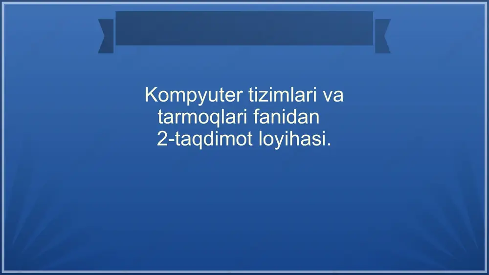 microprotsessorlar — PPTX