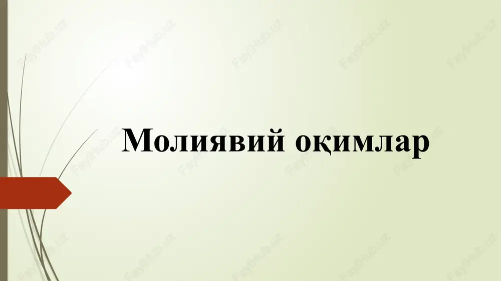 moiyaviy oqimlar — PPTX
