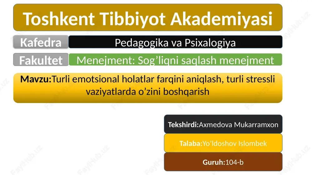 sog’liqni saqlash menejment — PPTX