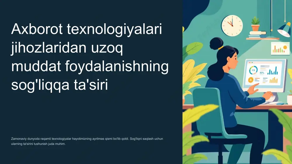 axborot texnologiyalari va sog'liqni saqlash — PPTX