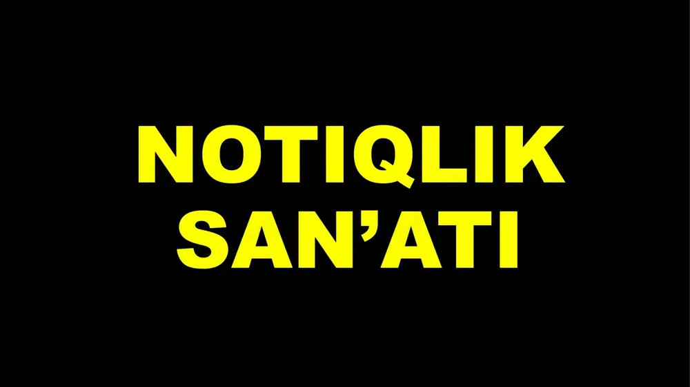 notiqlik san’ati — PPTX