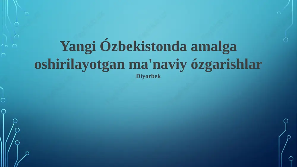 din erkinligi va amaliyoti — PPTX