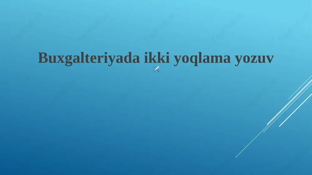 ikki tomonlama yozuv — PPTX
