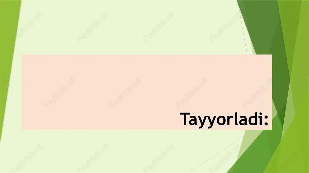 turizm taqdimot — PPTX