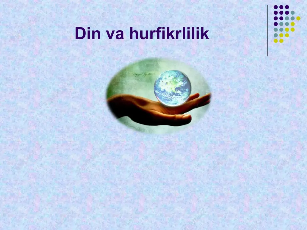 din va hurfikrlik — PPT