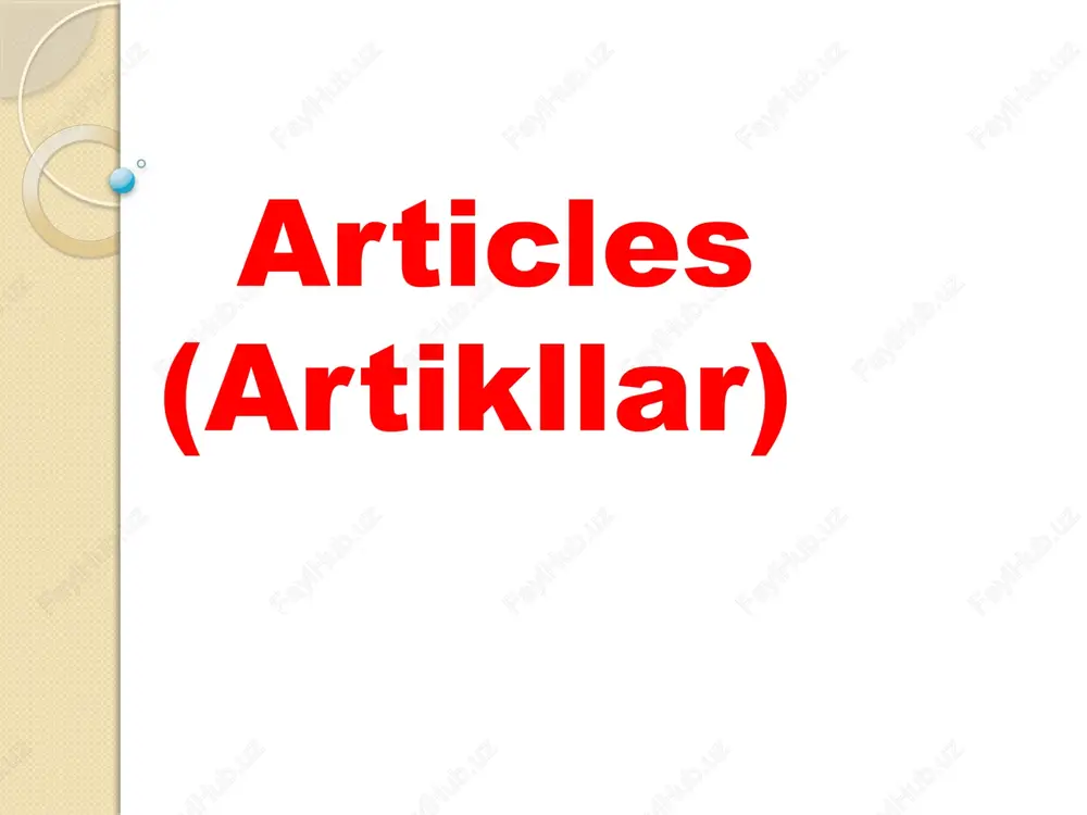 articles(artikllar) — PPTX