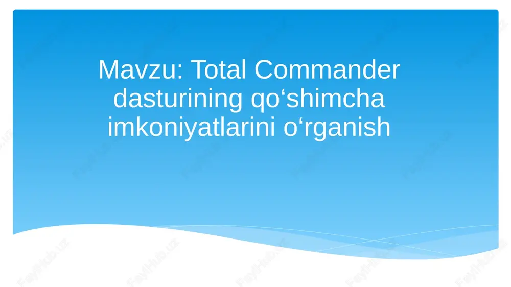 total commander — PPTX