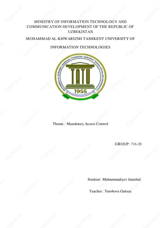 mandatory access control (mac) — PDF