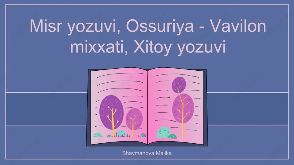 misr yozuvi — PPTX