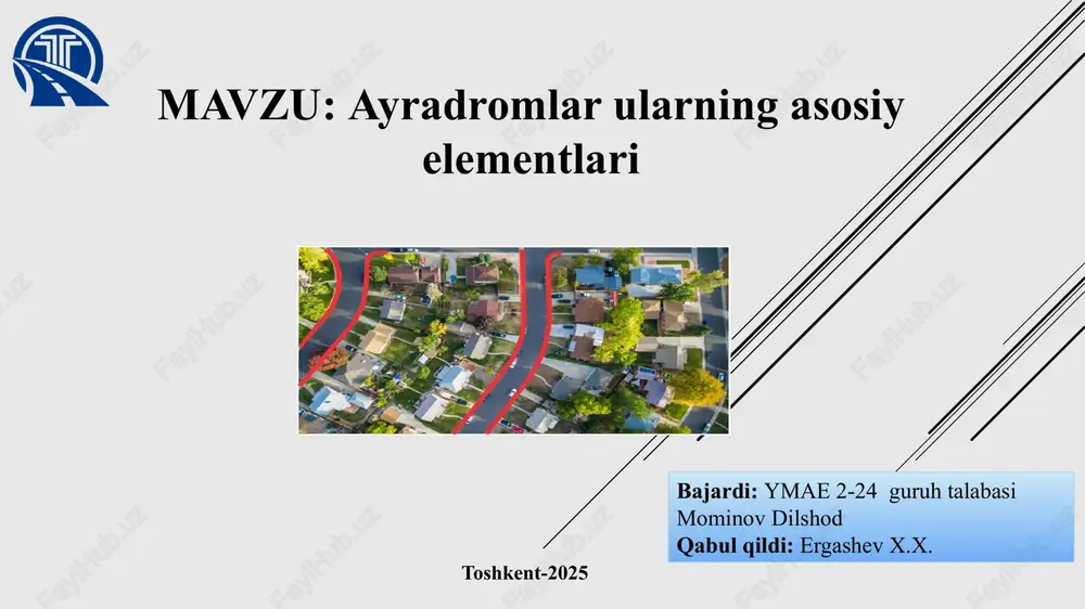 ayradromlarularningasosiyelementlari — PPTX